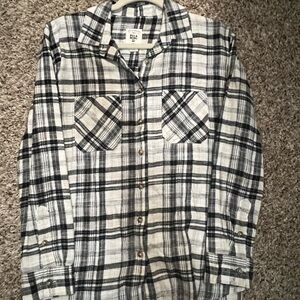 Billabong Monochrome Plaid Shirt